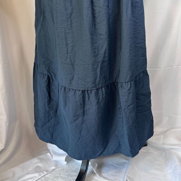 Isabel by Ingrid + Isabel Blue Cut Out Waist Sides Midi Maternity Dress Size XS - Picture 6 of 16